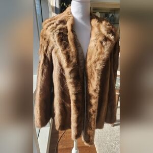 Chic Brown Fur Coat